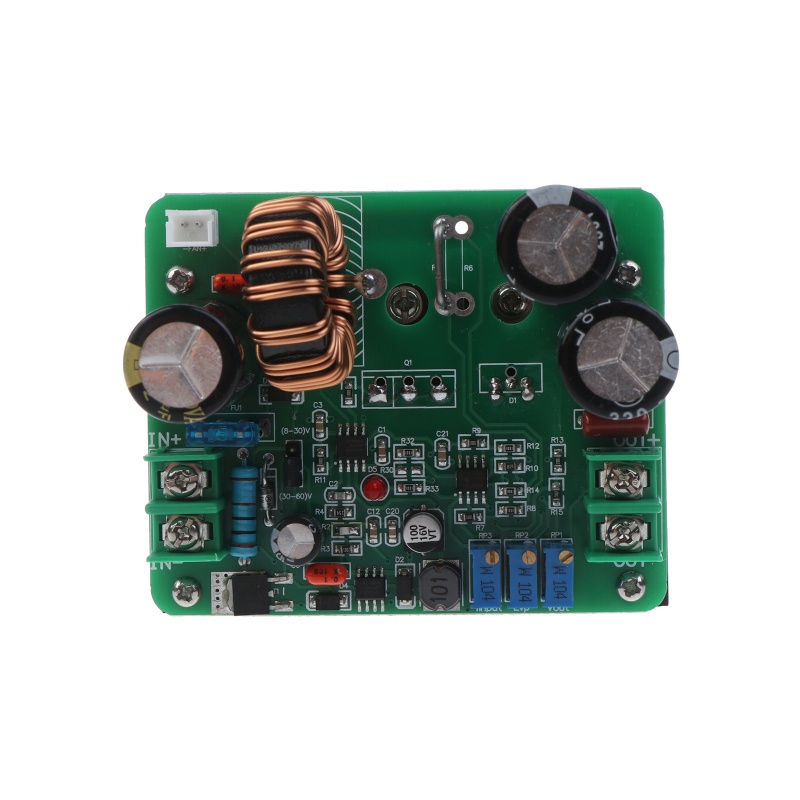 Btsg Untuk DC Boost Converter Module Input 8-30V/30-60V Adjustable Step-up Voltage Regulator Tegangan Arus Konstan Powe