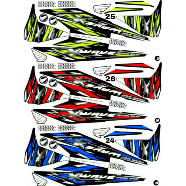 Sticker Striping Variasi Thailand Thailook Honda Revo 100 2007