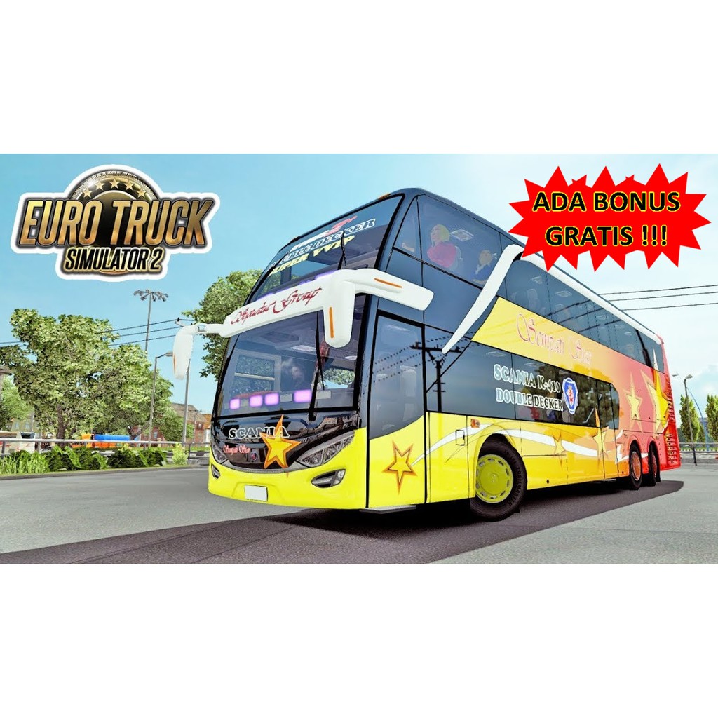 Paket DVD Game ETS2 Indonesia versi 1.30 Paket Lengkap SERU Game Bus Truk Indonesia