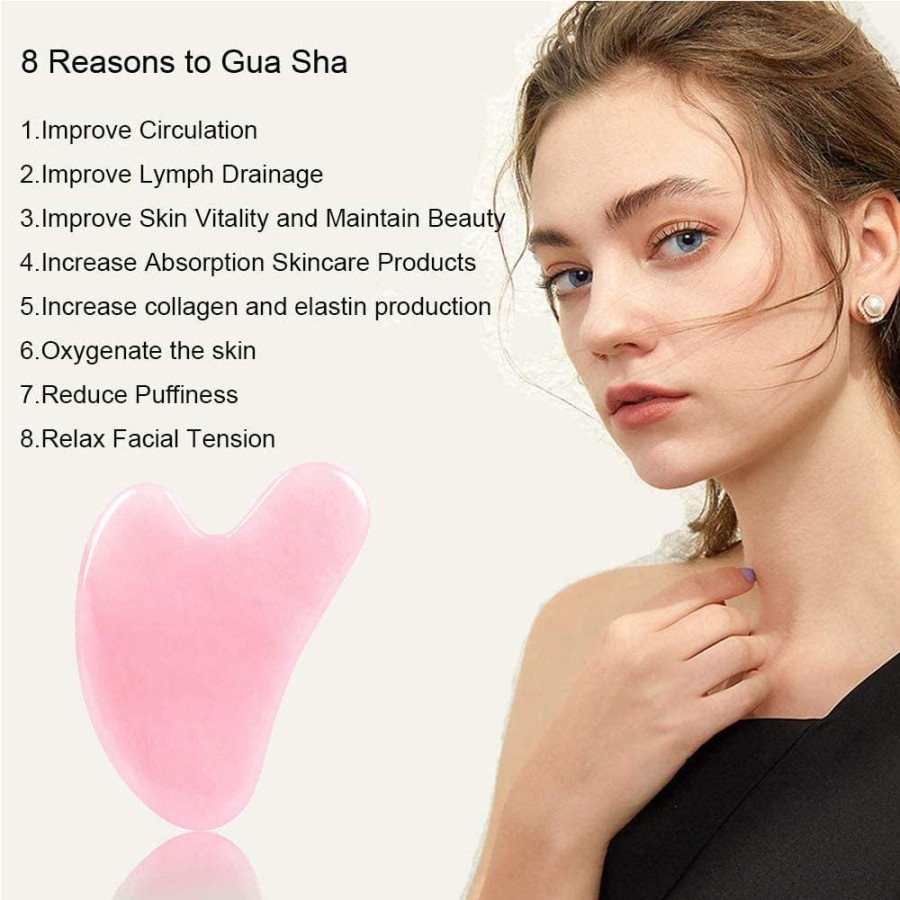 Gua Sha Face Gua Jade Acupressure Beauty Board Alat Face Lifting