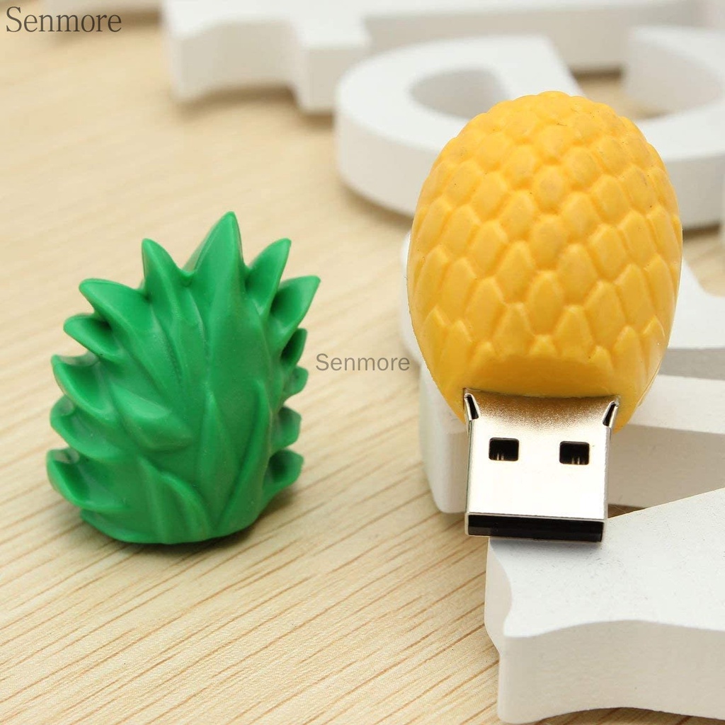Pena Drive 2TB Stitzer USB 2.0 2TB 1GB 8GB 16GB 32GB 64GB 128 Stereo Desain Kartun Buah Nanas