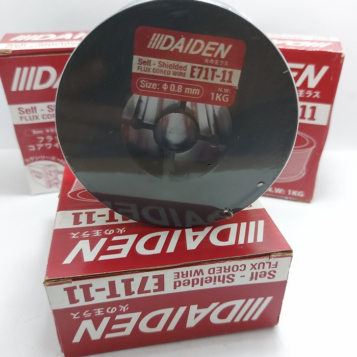 kawat las mig tanpa gas daiden E71T-11/ flux cored wire