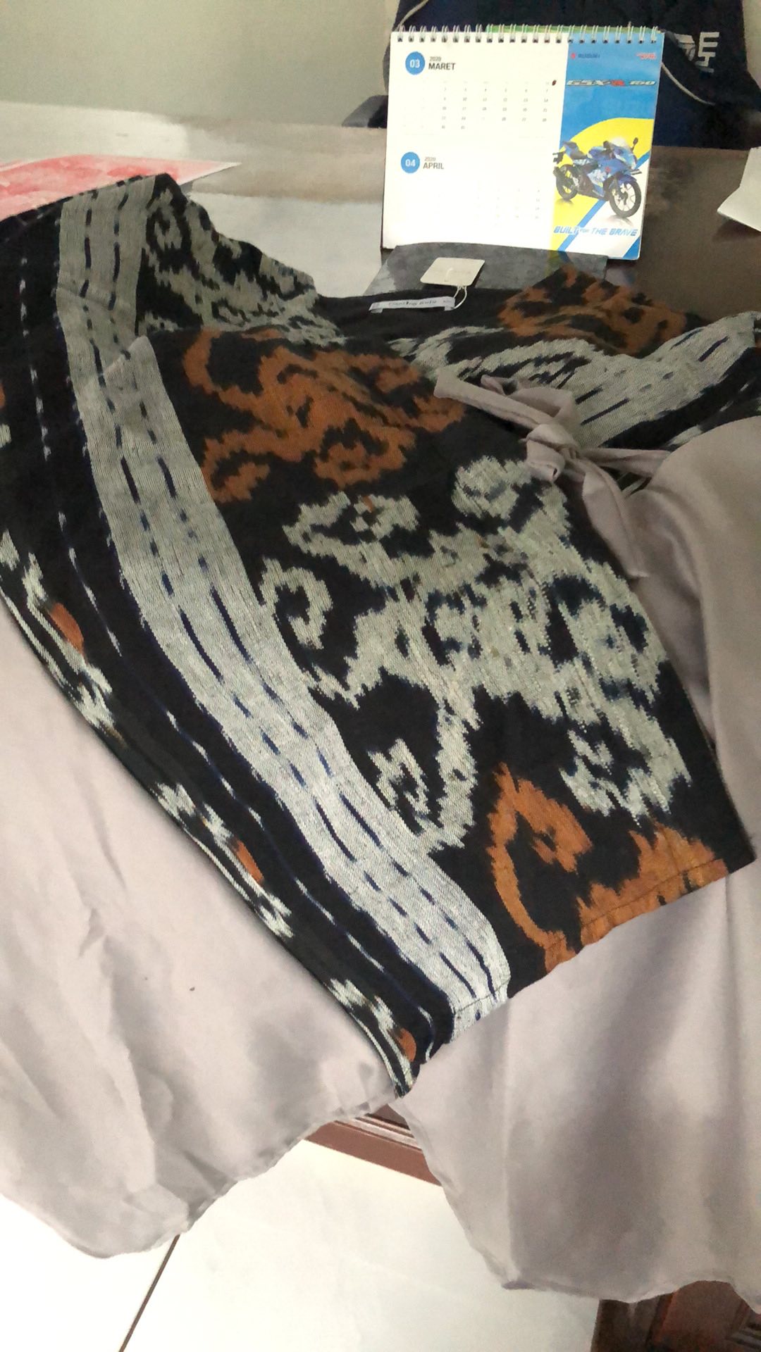 Batik Niswara Blouse Kantor Wanita Modern Kerja Tenun Cap Busui Hamil Jumbo Bigsize