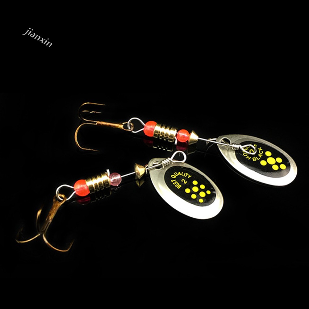 [Jianxin] 3pcs 6cm 2.5g Umpan Pancing Ikan Carp Getar Bahan Metal dengan Kail