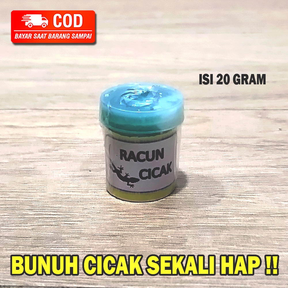 RACUN CICAK 20 GRAM / PEMBASMI CICAK PALING AMPUH LANGSUNG MATI 20 GR / RACUN CICAK TANPA BAU / RACUN CICAK HERBAL AMPUH