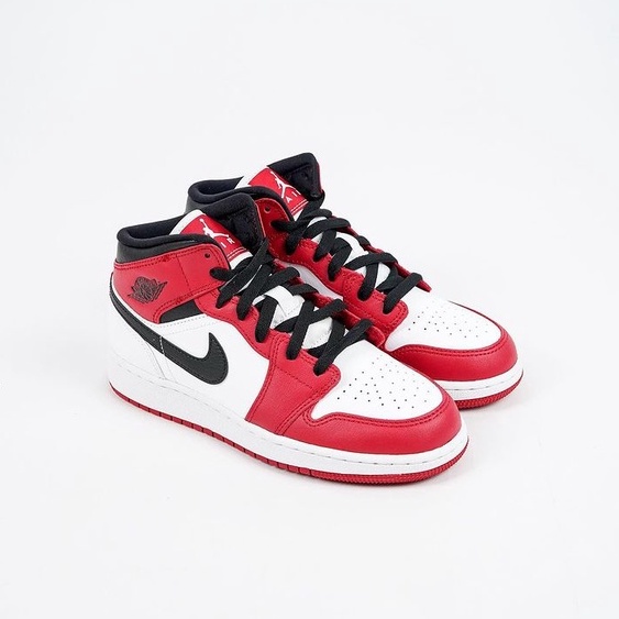 Air Jordan 1 Mid Chicago White Toe GS