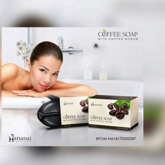 PRODUK Termurah COFFEE SOAP HANASUI BPOM - SABUN KOPI HANASUI BPOM