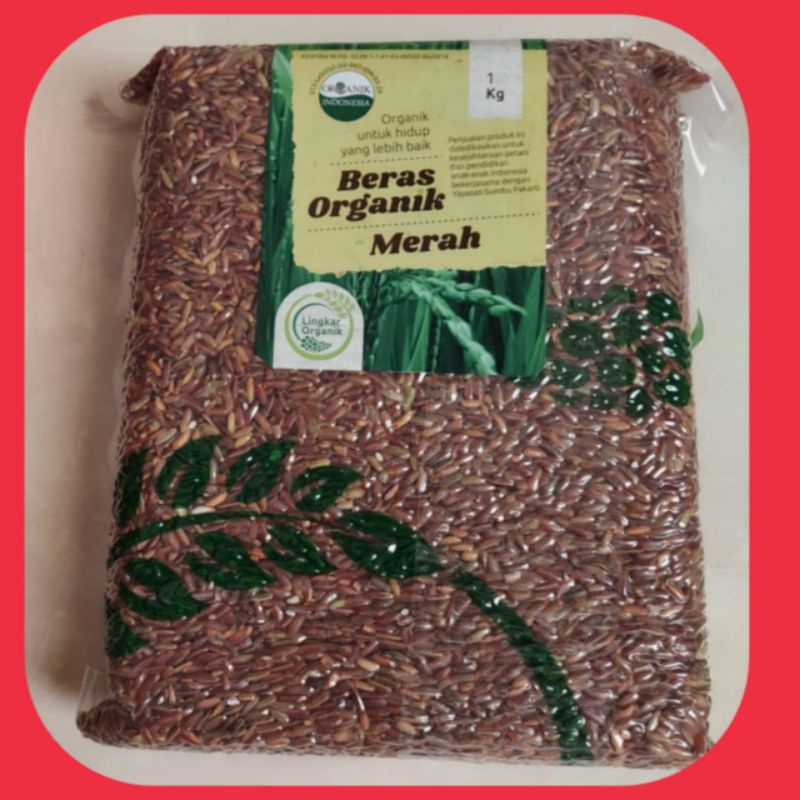 

Beras Merah Pecah Kulit - Lingkar Organik - Vakum 1kg - Beras Diet