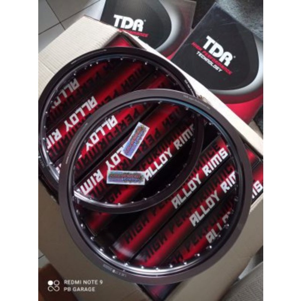 set velg TDR titanium 160/180