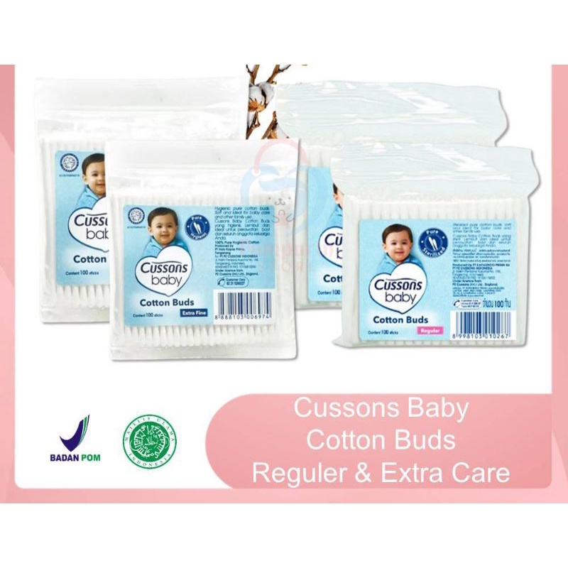 Cussons Baby Cotton Buds Reguler / Extra Fine 50s 100s