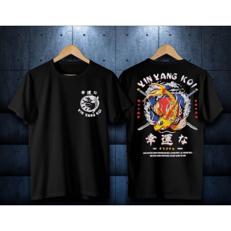 kaos yin yang koi