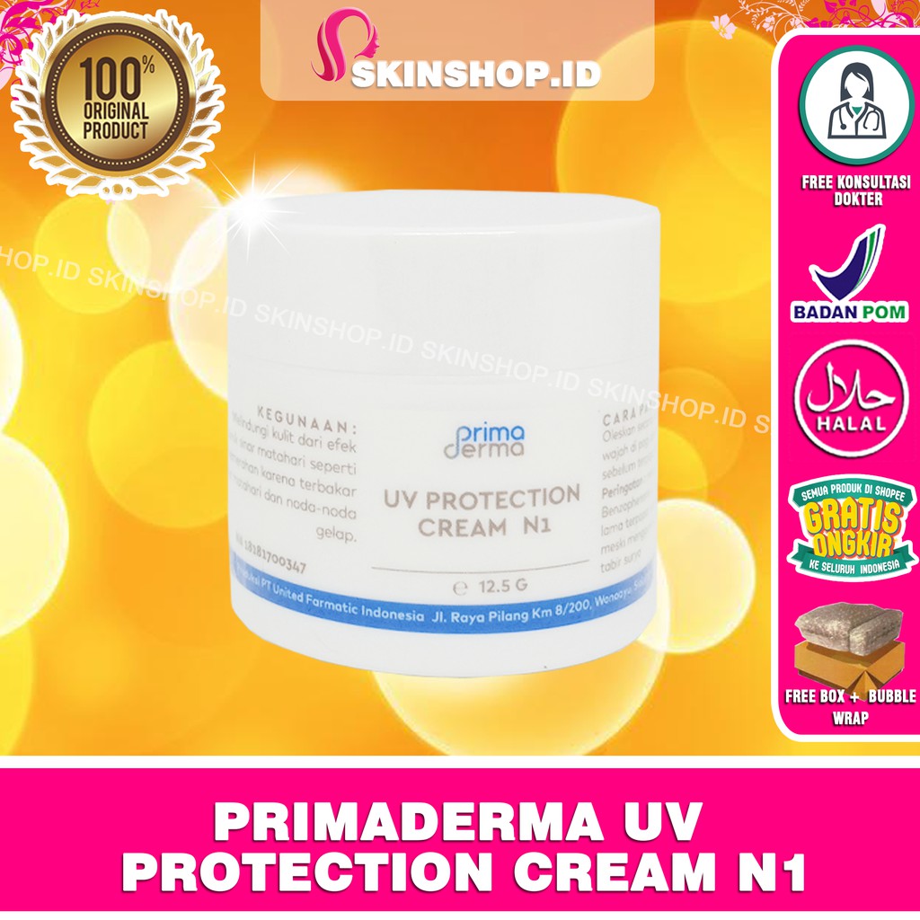 Primaderma UV Protection N1 12,5gr Original / Tabir Surya BPOM Aman