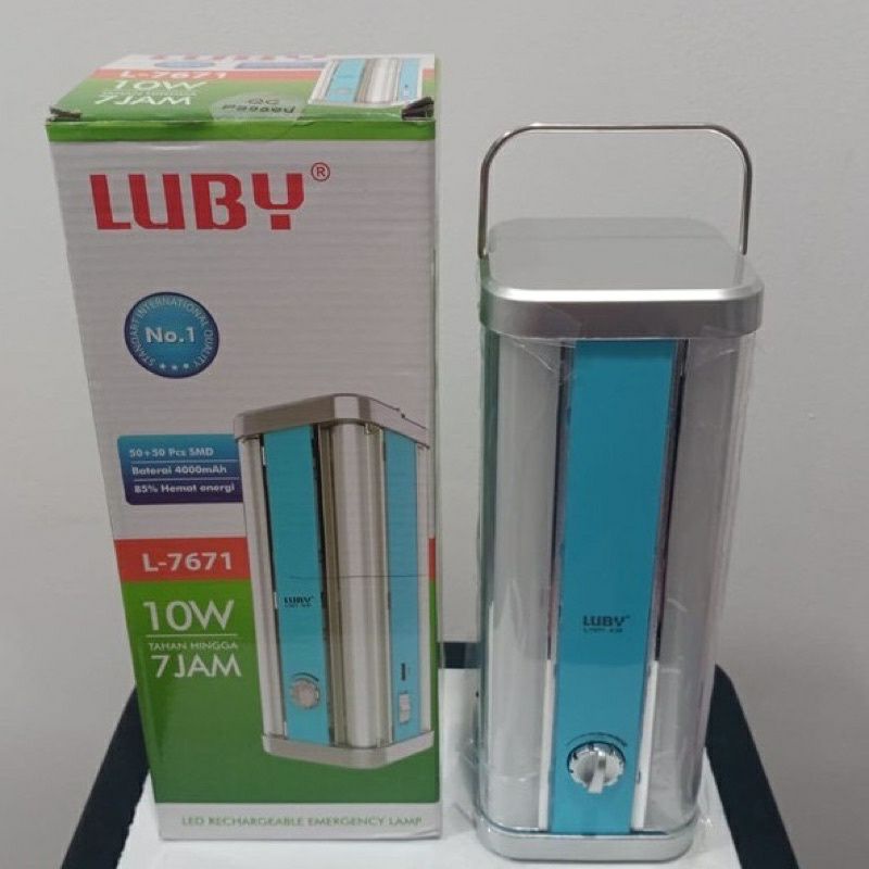 LAMPU EMERGENCY LUBY 4 SISI LAMPU 10 WATT L - 7671 / LAMPU DARURAT