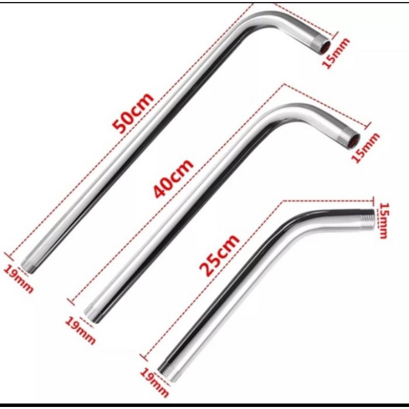 shower pipe extension 60 cm / pipa tambahan perpanjang mandi