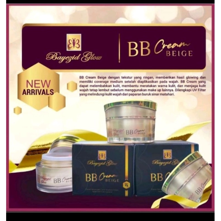 BB CREAM BEIGE BAYESID GLOW KEMASAN BARU PRODUK KK AGUS APOTEKER