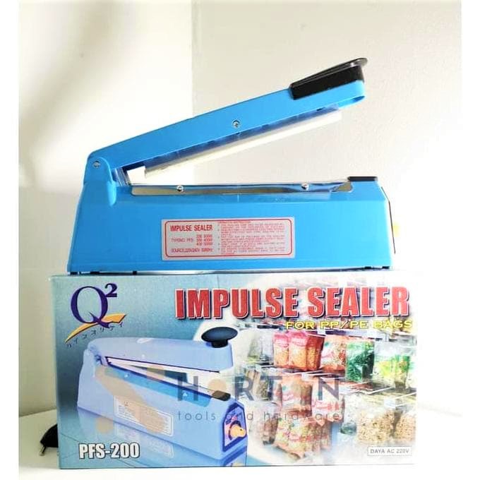 Impulse Sealer Q2 20CM tipe 8200 alat press plastik kemasan kue alat pres plastik q2 perekat plastik