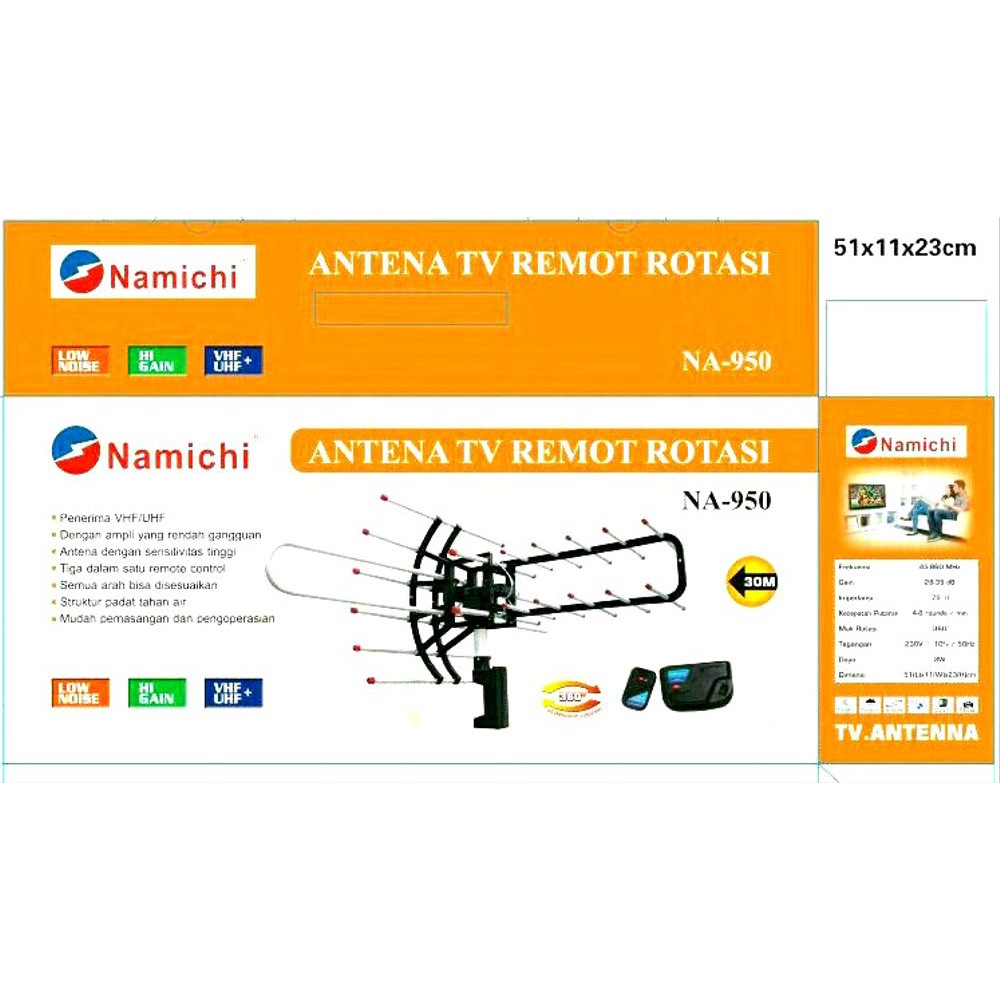 Namichi Antena TV Remot Rotasi - NA850