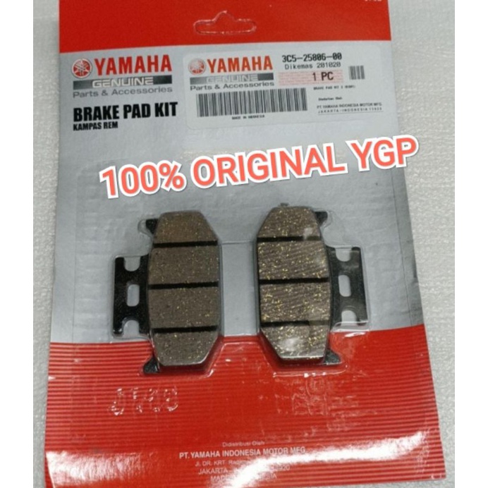 BRAKE PAD KAMPAS REM BELAKANG WR155 WR 155 ASLI ORI YAMAHA 3C5 25806 00