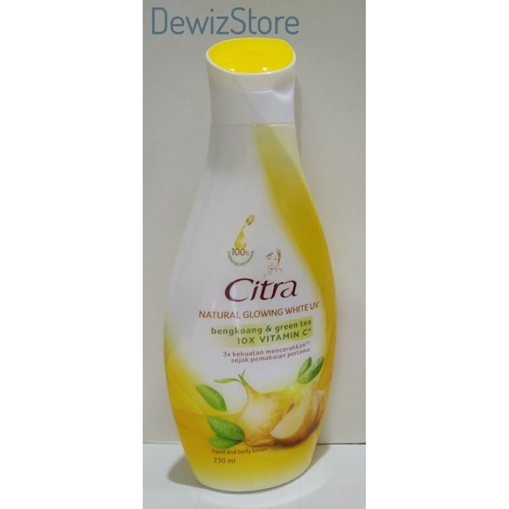 CITRA HAND AND BODY LOTION NATURAL GLOWING WHITE UV BENGKOANG - 230ML