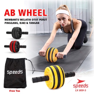 SPEEDS Ab Wheel Single Wheel / Ab Roller / Abdominal Roller / Alat Fitness Gym Olahraga / Ab Wheel 009-5