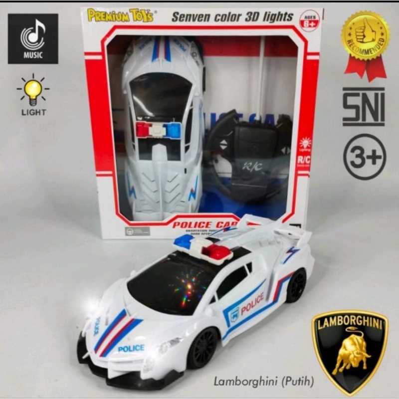 PROMO MAINAN ANAK LAKILAKI MOBIL REMOTE CONTROL POLISI SUARA SIRINE MOBIL RC POLISI SIRINE
