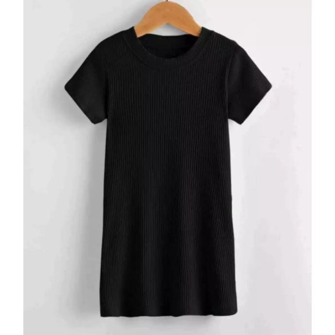 mini dres knit anak 1-8 tahun/dres tunik anak perempuan/baju anak perempuan