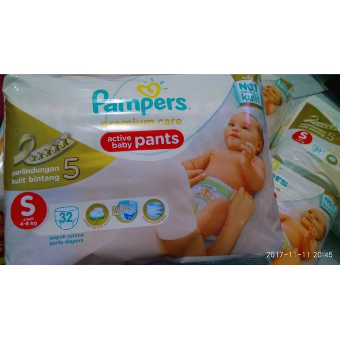 terlaris Pampers Premium Care Pants S32/M30/L24/XL21/XXL17 murah