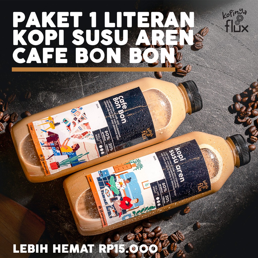 

Paket Kopi 1 Liter (Kopi Susu Aren & Kopi Susu Manis) by Kopinya Flux