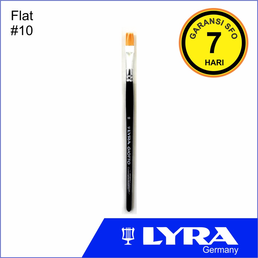 

Lyra Taklon Art Brush Flat 10 - Kuas Lukis No. 10