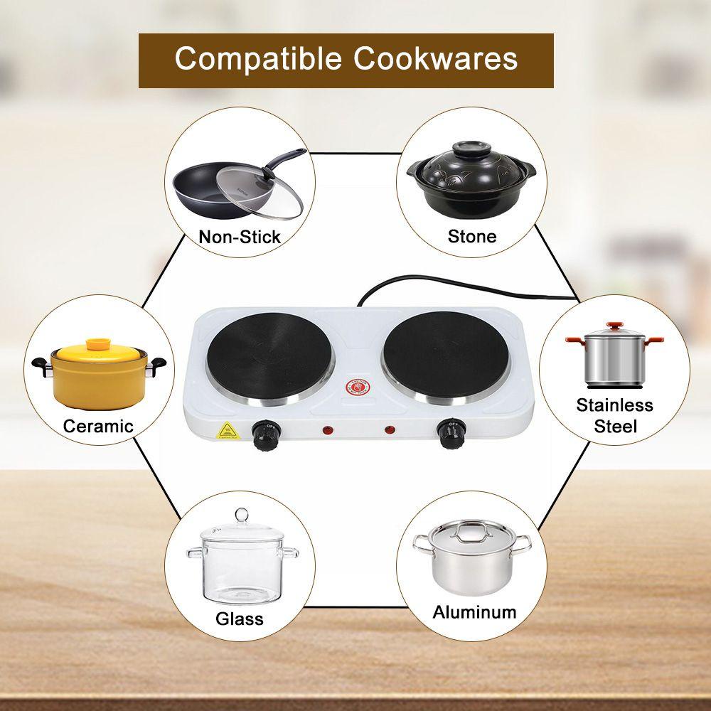 Kompor Hot Plate Listrik Nanas Adjustable Travel Kitchen Cooker Hotplate