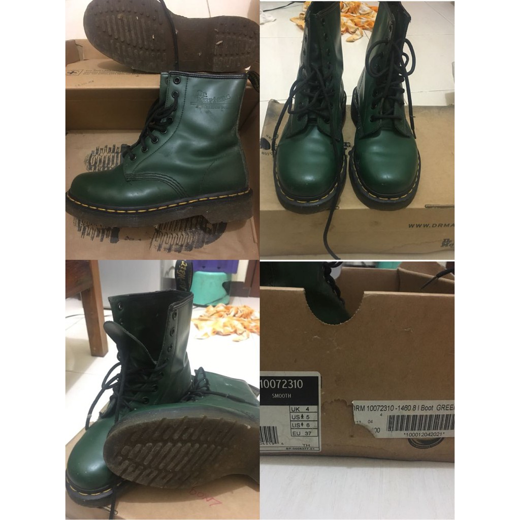 dr martens 1460 green smooth