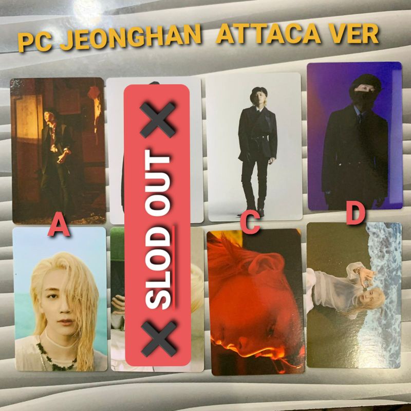 Photocard Jeonghan Attaca ver.carat/Pc Jeonghan Attaca/ Pc Album Jeonghan Attaca ver. carat