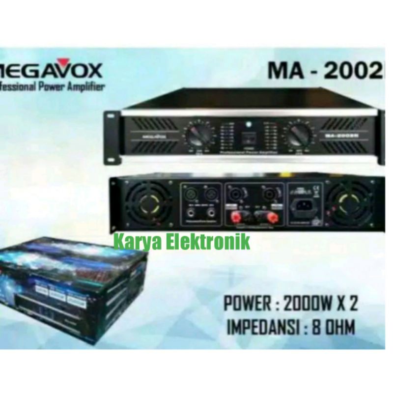 POWER AMPLI MEGAVOX MA2002N MA 2002 ma2002