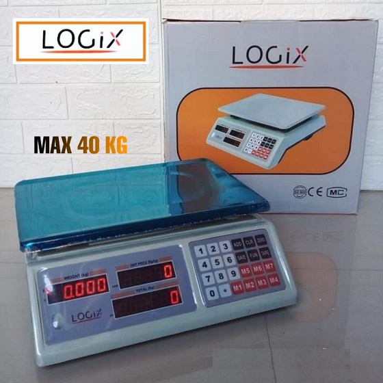 Jual Timbangan Buah 40 Kg Logix Digital Double Display Shopee Indonesia