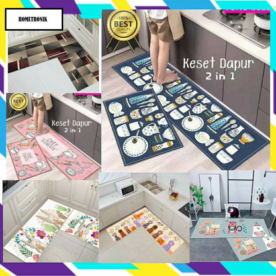 Keset Dapur 2in1 Panjang dan Pendek KT01-Keset Dapur 2in1 Panjang + Pendek Anti Slip Kitchen Floor Mat KT01 Keset Dapur 2in1 Panjang + Pendek Anti Slip Kitchen Floor Mat KT01Anti Slip Kitchen Floor Mat KT01 Keset Dapur 2in1 Panjang Anti Slip Kitchen Floor