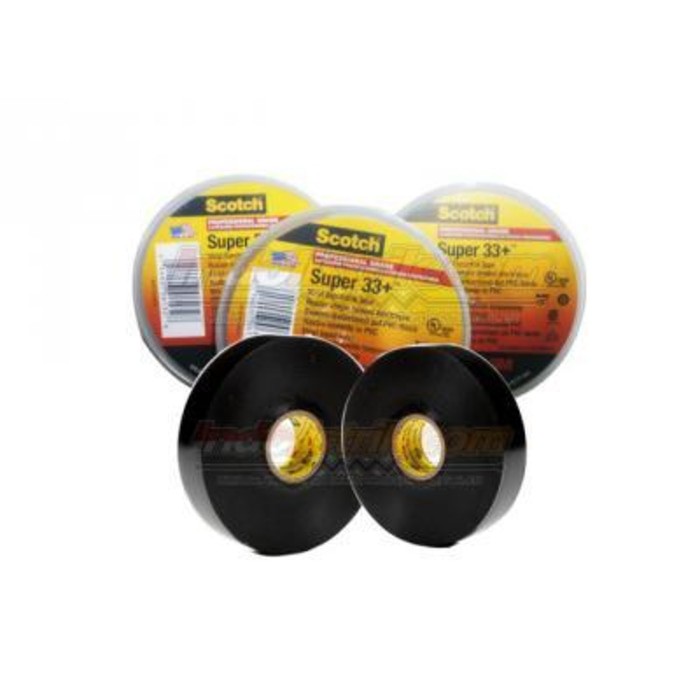 

Isolasi Kabel Listrik 3M Scotch 33+ Vinyl Electrical Tape Solatip Kabe