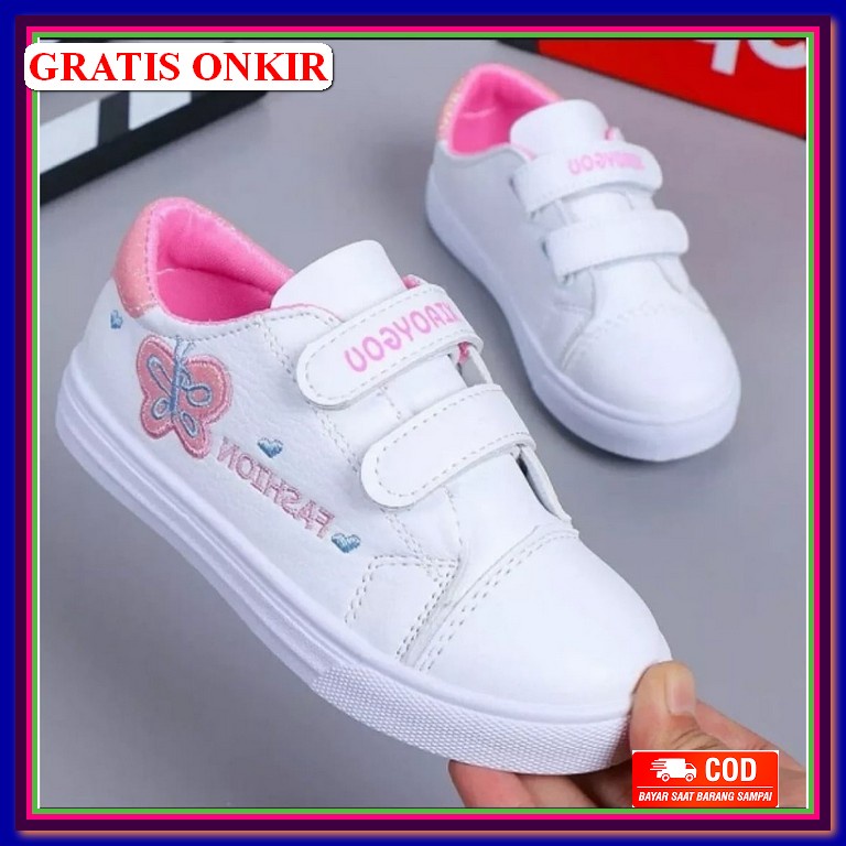Sneaker Anak-Anak Sepatu Spatu Anak Perempuan Cewek Model Korea Import Sepatu Anak Perempuan Sepatu