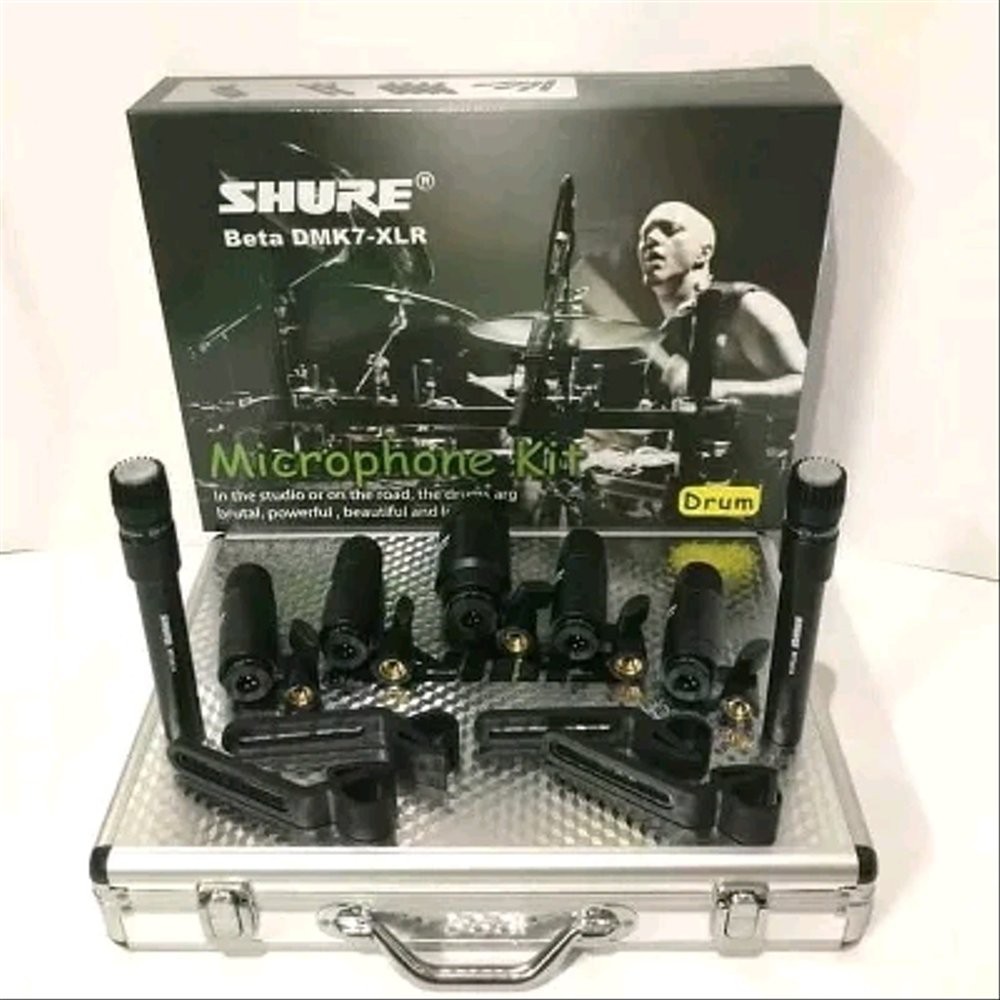 Mic Drum Set Shure BetaDMK7-XLR Baru  Berkualitas