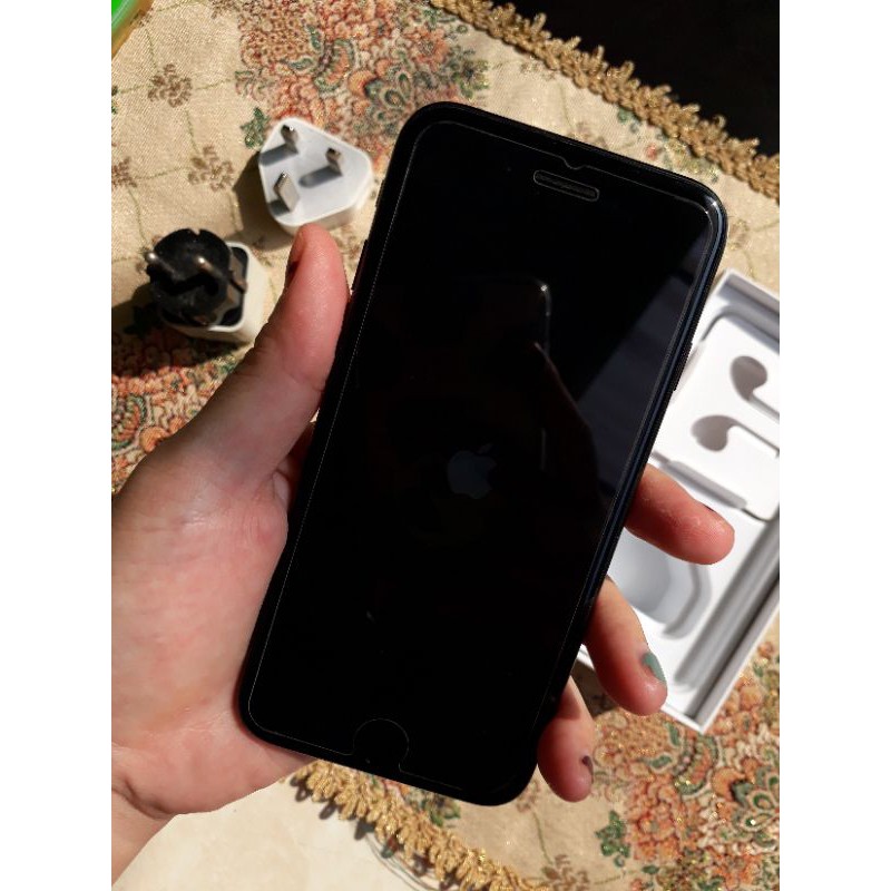 IPHONE 7 32GB JET BLACK, ORI IBOX (PRELOVED PEMAKAIAN PRIBADI) BISA NEGO