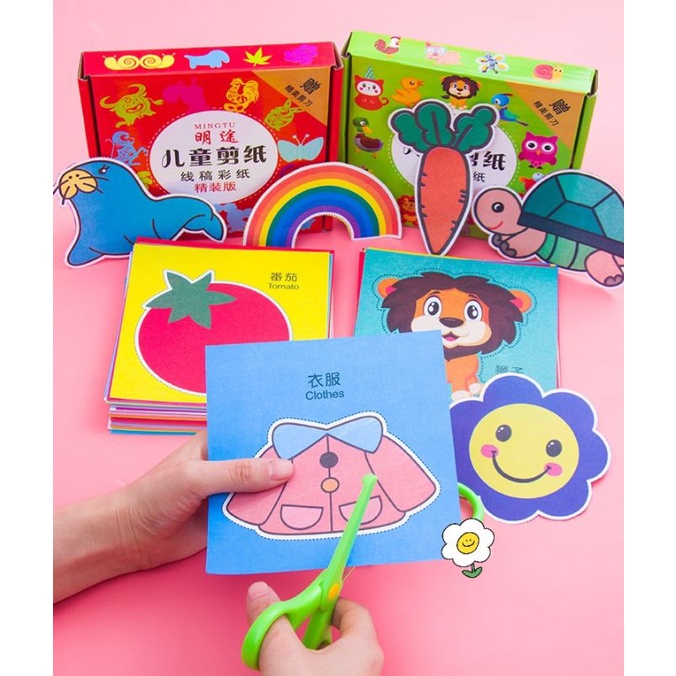 

Mainan DIY Menggunting Kertas Origami Art and Craf