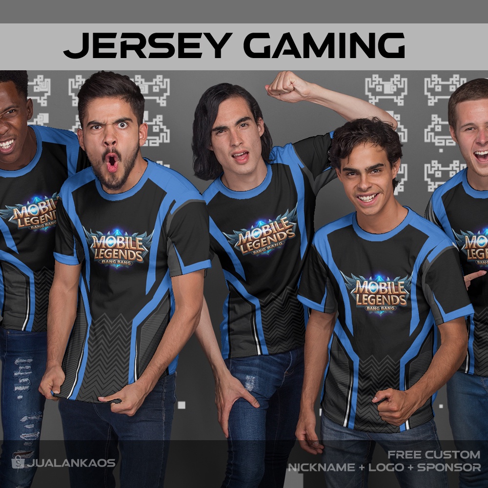 Baju Kaos Jersey Gaming Mobile Legends 745 Printing Custom