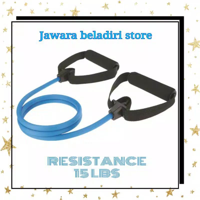 {{ORIGINAL}} Termurah...!!! (Bayar ditempat) 11pcs / Set Resistance Band Latex Fitness-Long biru
