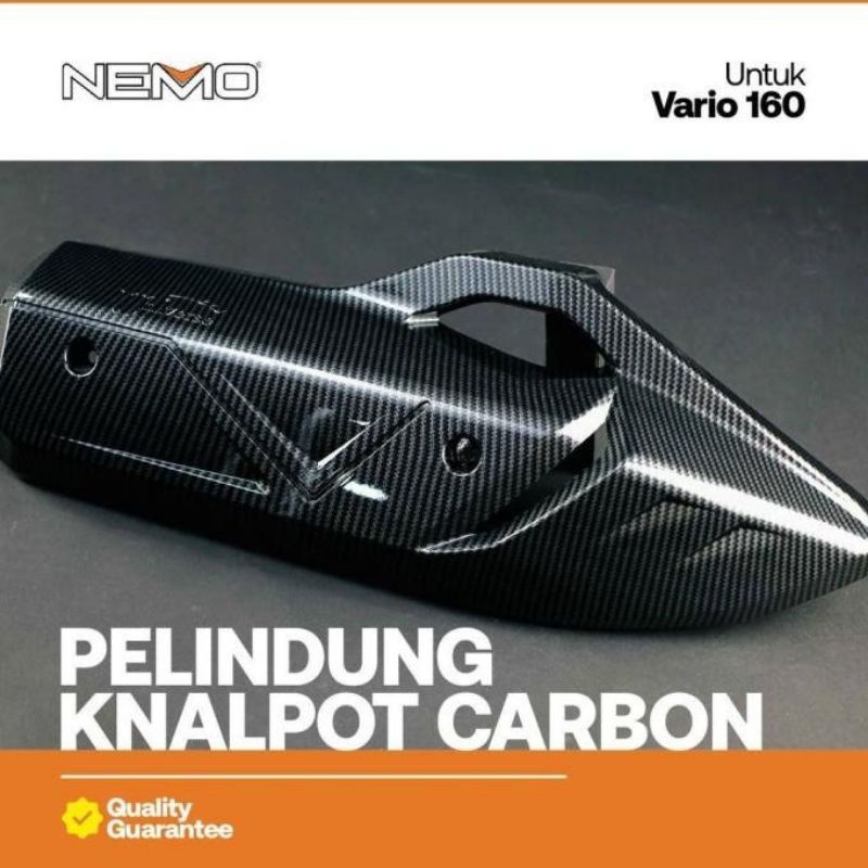 Cover/Tutup KNALPOT VARIO 160 CC 2022 CARBON NEMO PELINDUNG KNALPOT VARIO 160CC