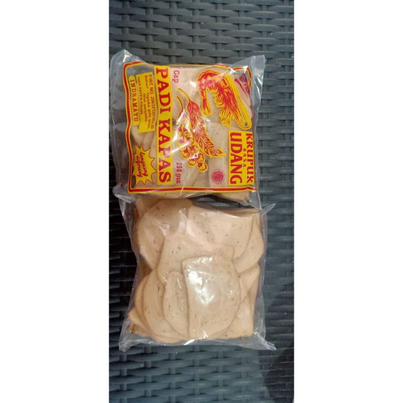 

Krupuk Udang Cap Padi Kapas 250Gram khas Indramayu