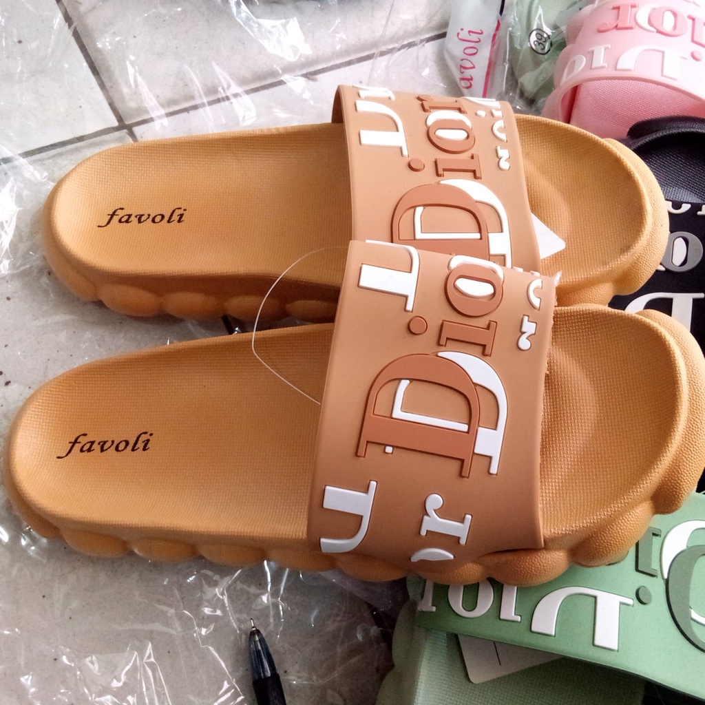 SANDAL SELOP WANITA  BAHAN KARET JELLY  2215 SIZE 37-40