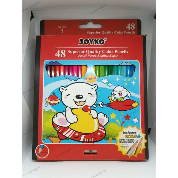 

pensil warna joyko isi 48 warna joyko