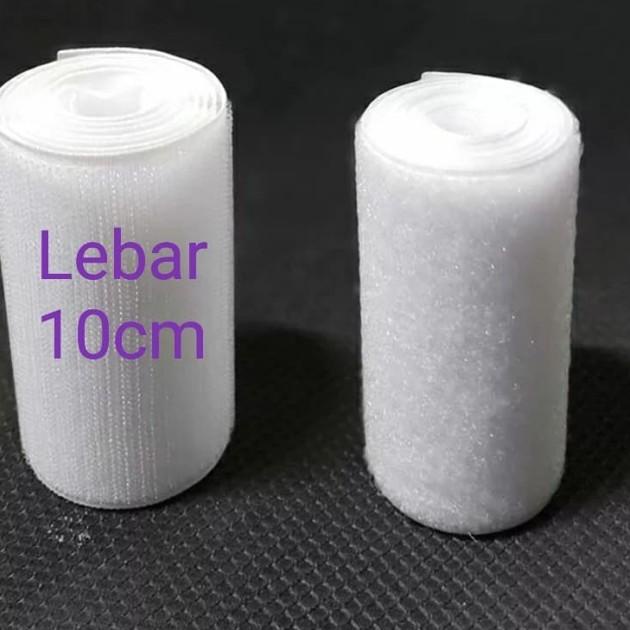 

➪ Velcro Tape Perekat 10cm - Putih (per meter) ♪