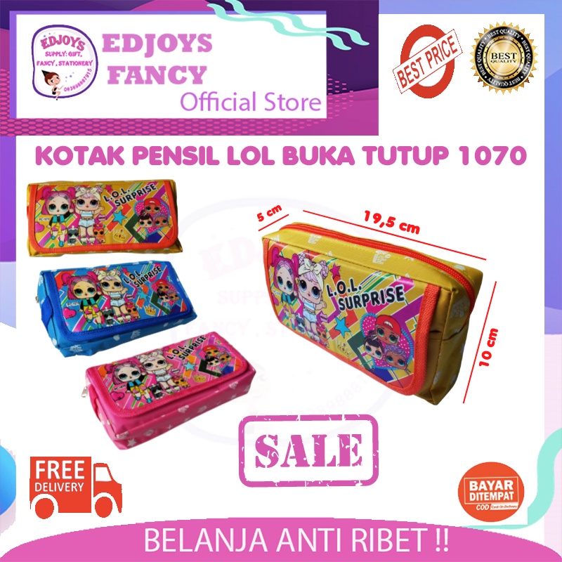

Edjoys Tempat pensil aesthetic tempat pensil LOL bahan kain kotak pensil LoL tempat pensil anak perempuan kwalitas premium buka tutup 1070 kotak pensil anak cewek Barbie 533