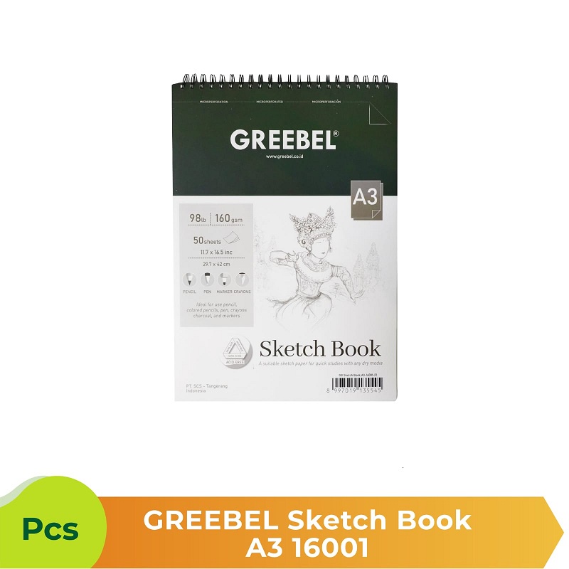 

Greebel Spiral Sketch Book A3 / Sketchbook 16001