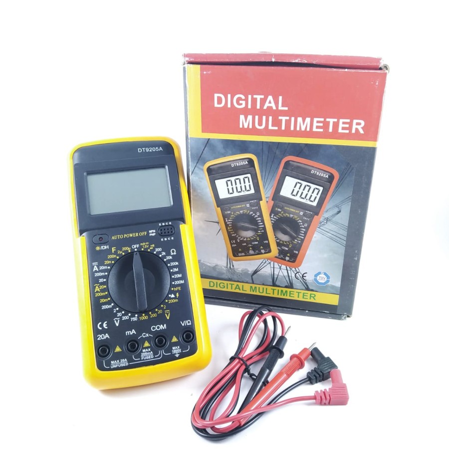 Multimeter DT9205A Multitester Digital DT 9205A Tester Besar DT-9205A Avometer